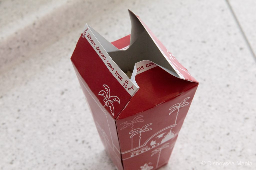 ディズニー：ポップコーンレギュラーボックスの正しい折り方の画像