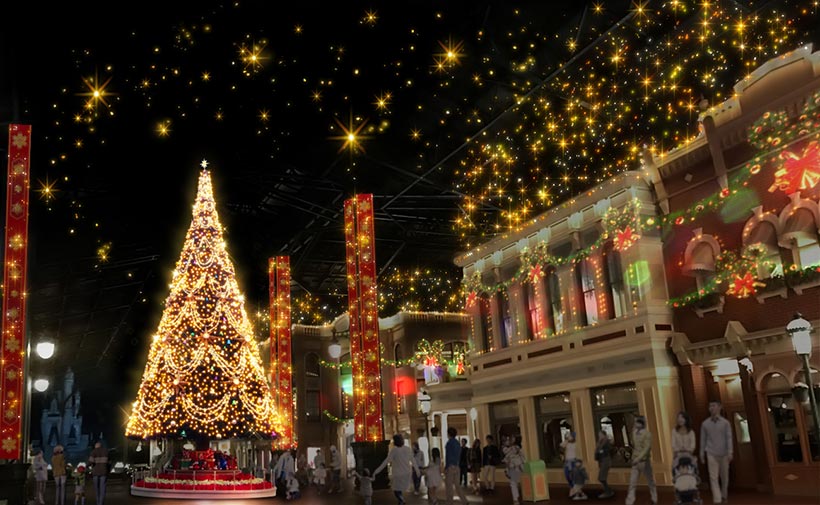 ディズニーリゾートの2019年冬のクリスマスイベントの画像