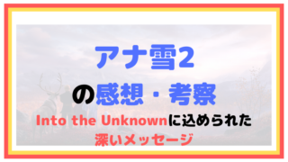『アナと雪の女王2』の感想・考察を書く【Into the Unknownに込められたメッセージ】
